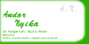 andor nyika business card